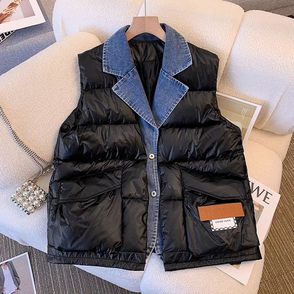 

Fashion Clothing Dawn Jacket Vest for Winter Autumn Warm S M L, Black vest