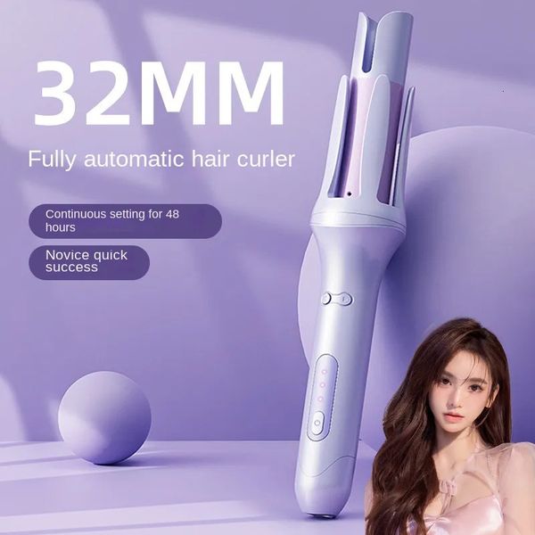 

Irons Automatic Stick Negative Ion Electric Ceramic Curler Fast Heating Rotating Magic Curg Iron Hair Care Styg Tool 231024, Black