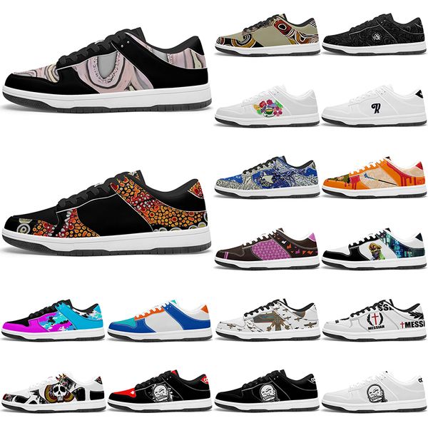 

custom clean Glossy Diy shoes mens womens white red black outdoor sneakers sports trainers 39758