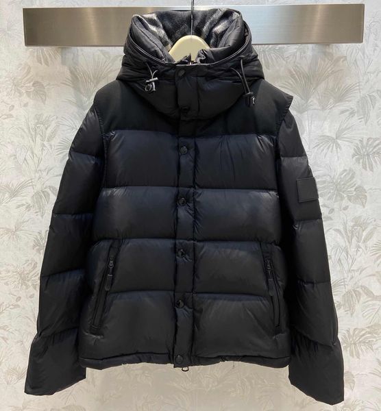 

Mens Down jacket vest designer parkas for women winter classic warm coat fashion man parker sleeve detachable vest windbreaker Size -L, Lightcyan