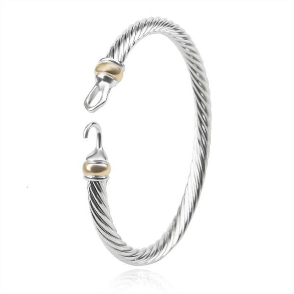 

DY Bracelet Designer Luxury Jewelry Top jewelry bracelet Dy 5MM Bracelets with twist hook Bracelet jewelry Christmas gifts High quality fashion accessories