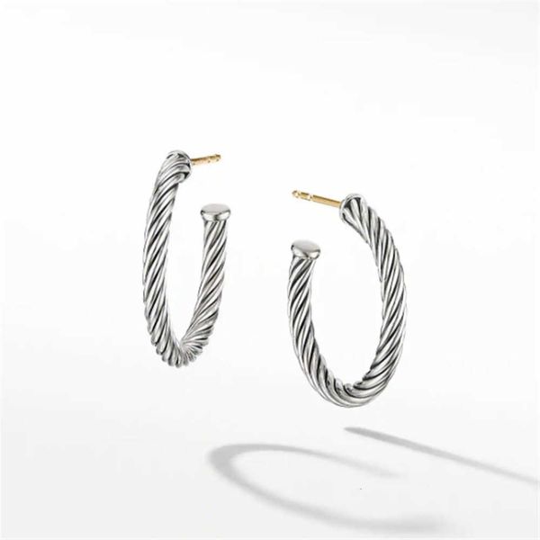 

DY Earrings Designer Luxury Jewelry Top jewelry Dy Small Cable Ring Earrings Popular Button Thread Fashion Versatile Christmas gifts quality fashion accessories