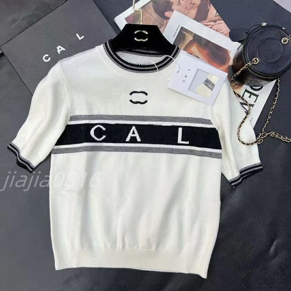 

Women t shirt designer shirts tops woman clothes womens White knit tees cotton fashion Women's Clothing woman short sleeved tshirts