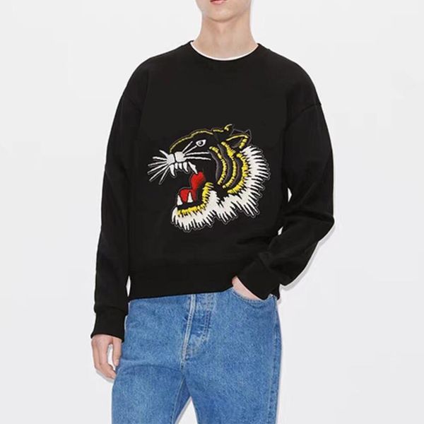 

Designer Mens Women Hoodies Spring Pullovers Sweatshirt Men Jumpers Letters printed Long Sleeve Hoodie Sweater Fashion Homme Clothing -3XL, Black-2