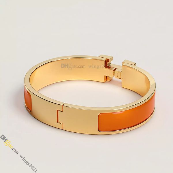 

Designer Bracelet Jewelry Designer for Women Classic Titanium Steel & Enamel Bangle Gold-Plated Never Fading Non-Allergic,Gold Bracelet; Store/21417581