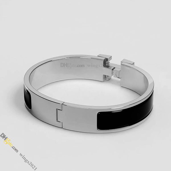 

Designer Bracelet Jewelry Designer for Women Classic Titanium Steel & Enamel Bangle Gold-Plated Never Fading Non-Allergic,Silver Bracelet; Store/21417581