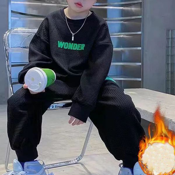 

Clothing Sets Boy Kids Long Sleeve Sports Shirts Pants Suits Autumn and Winter Childrens Teen 5 8 10 14 Year 231026, Photo color