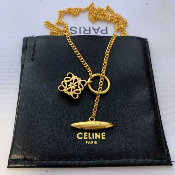 

Designer Necklace loews Luxury jewelry Top accessories necklace for Women Popular OT Buckle Design High Grade Elegant Style Collar Chain Christmas gift jewelry