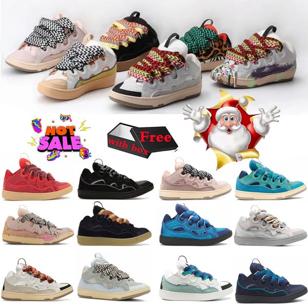 

Lavin S Designer Casual Ss Fashion Leather Curb Lavins Sneaker Pairs Men Women Extraordinary Trainers Calfskin Nappa Lanvinlies Classic, Yellow