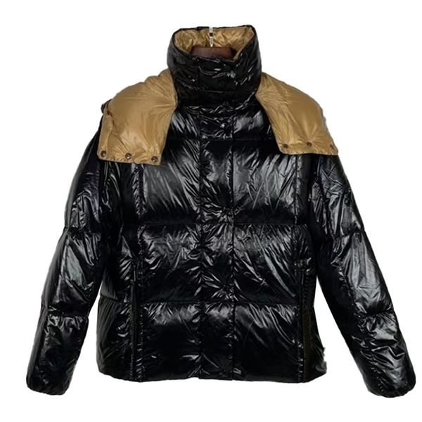 

TOPSTONEY 2023 Winter Hot Sale New Fluffy Short Down Jacket Women's White Duck Down Hooded Warm Coat 2108, Black-2108