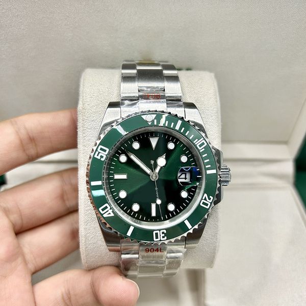 

Luxury men's watch automatic watch 40mm green ceramic dial 904L stainless steel strap foldable buckle submarine watch designer watch Montre De Luxe Watch dhgate