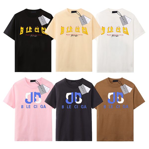 

Mens Designer T-Shirt Luxury Brand Ba T Shirts Mens Womens Short Sleeve Tees Summer Shirts Hip Hop Streetwear Tops Shorts Clothing Clothes Various Colors-18, 1-10