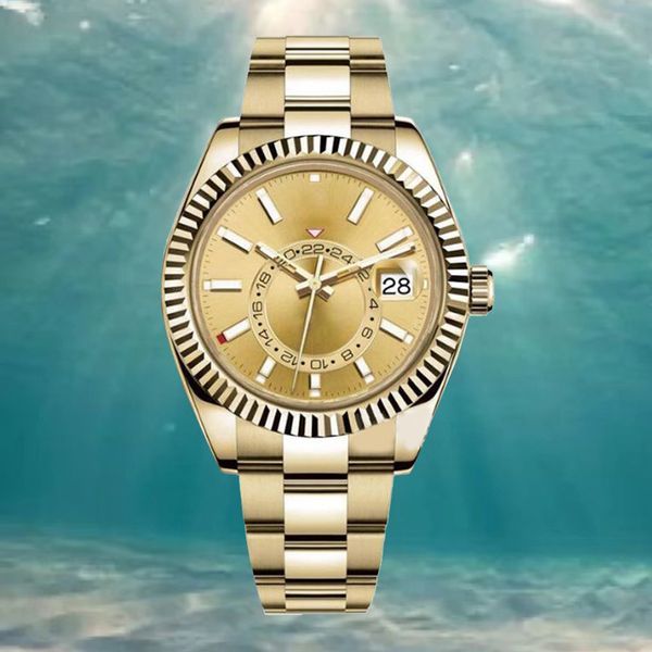 

mens watch relojes factory fine workmanship automatic mechanical watches 41mm sapphire business wristwatch 904L stainless steel strap adjustable montre de Luxe, T4