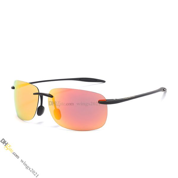 

designer sunglasses mens sunglasses UV400 sports sunglasses High-Quality polarizing lens Color Coated TR-90&Silicone Frame - M422; Store/21417581