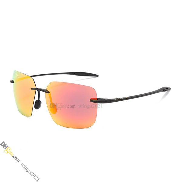 

designer sunglasses mens sunglasses UV400 driving sunglasses High-Quality polarizing lens Color Coated TR-90&Silicone Frame - M423; Store/21417581