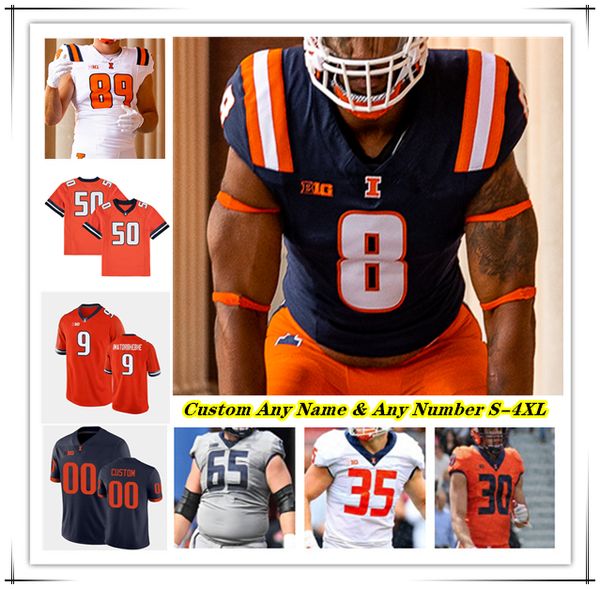 

NCAA College ILLINOIS FIGHTING ILLINI Football Jersey Luke Altmyer Kaden Feagin Isaiah Williams Casey Washington Miles Scott Jer'Zhan Newton Keith Randolph Jr 4XL, Men orange