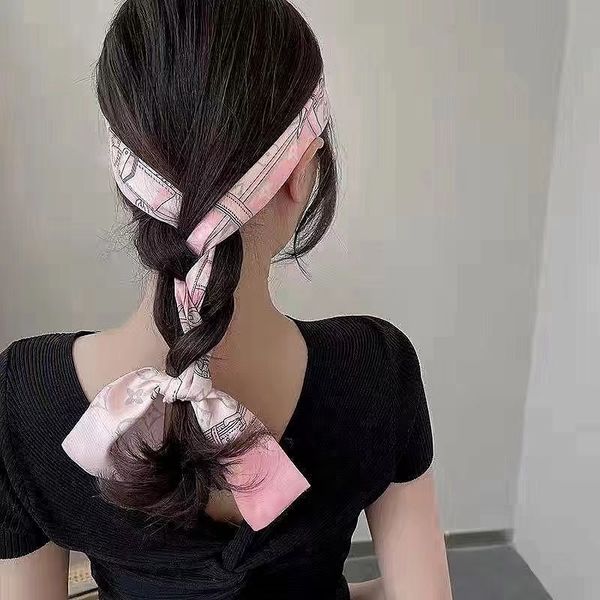 

echarpe Echarpe Silk Women Headbands Summer Designer Spring New Brands Girls Bands Scar Designer Scarf silk scarf