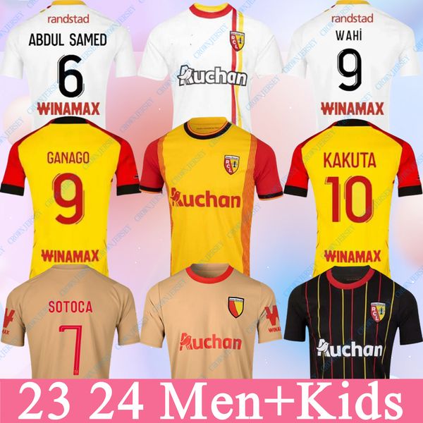 

Maillot RC Lens 2023/2024 Soccer Jerseys Kid Kit Champions League Football Shirts Foot Home Away Third 3rd 23 24 Fan Player Version SOTOCA FOFANA BUKSA PEREIRA, Brown