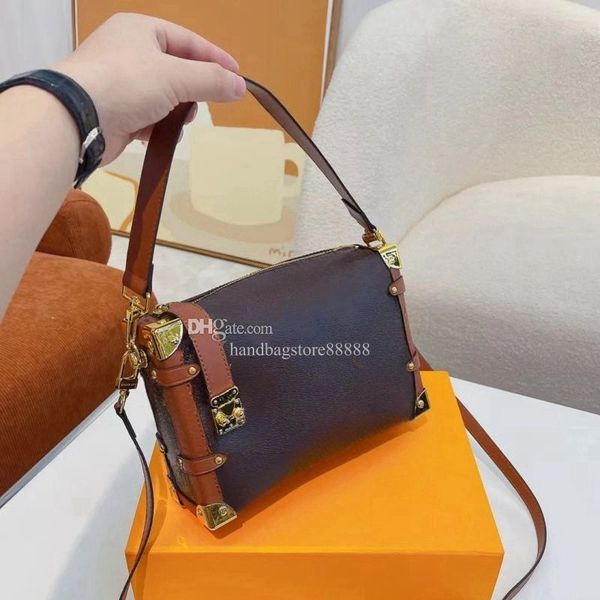 

Designer handbags top shoulder bag vintage classic flower bag women's box bag makeup bag square bag, Flower pattern 2