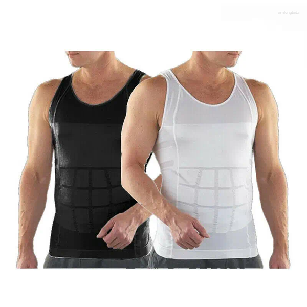 

Men' Tank Tops Men Shaper Vest Sports Compression Shirts Body Shaped TopsBreathable Base Layer Under Skin Tights Singlet Size 3XL, Black