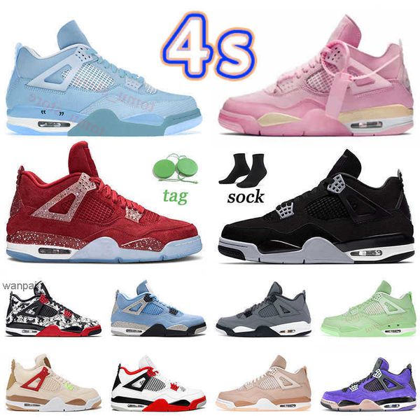 

sneaker 4 4s mens basketball shoes womens offs whites pink green university blue black canvas gs oklahoma cream red union motorsports