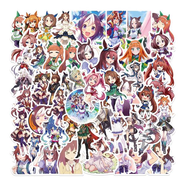 

50pcs cartoon hentai sticker pack for diy lapskateboard motorcycle decals