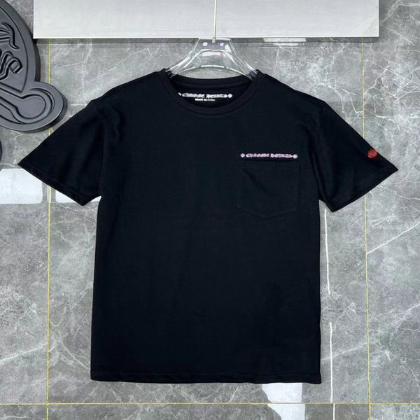 

loose mens luxury t shirts ch brand fashion men tees horseshoe cross designer tshirts summer women shirt classic man hip hop sweater sanskr, White;black