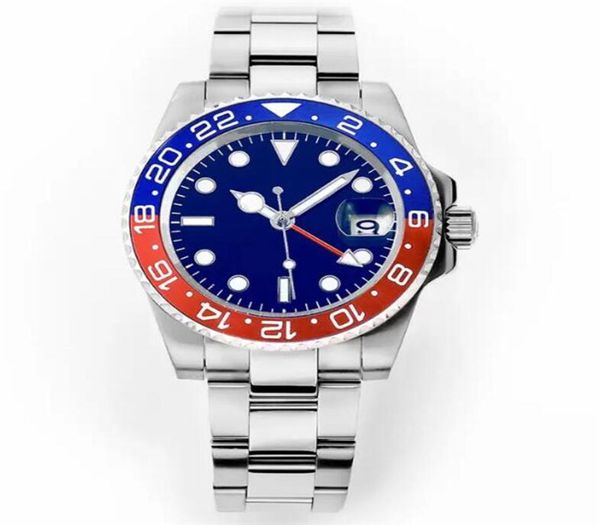 

mens/womens luxurys watches automatic mechanical 40mm watch 904l stainless steel blue black ceramic sapphire glass super luminous wristwatch, Slivery;brown