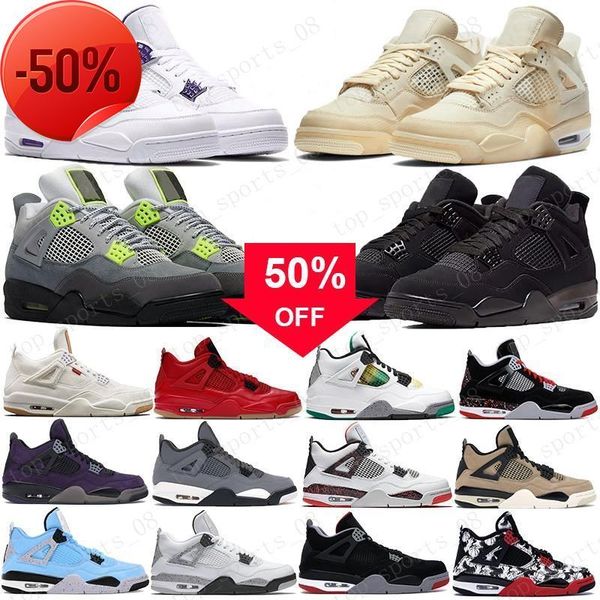 

boots new black cat 2021 4 4s jumpman basketball shoes bred neon wings encore cactus jack white cement mens stylist sneakers trainers us
