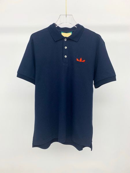 

men's plus tees & polos round neck embroidered and printed polar style summer wear with street pure cotton rdw2, Black;brown