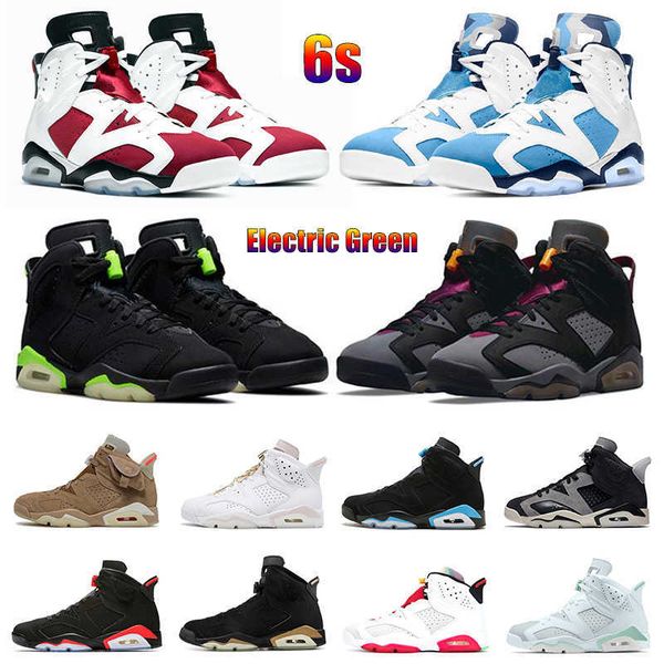 

6 men women basketball shoes 6s unc electric green flint tinker carmine infrared reflective tech chrome hare gold hoops oreo sports sneaker