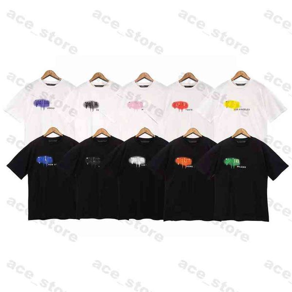 

summer pa men and womens palm t shirts mans stylist tee guillotine bear palms printed short sleeve truncated bears angles tees angel, White;black