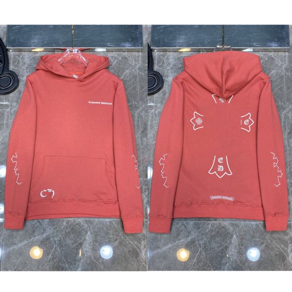 

luxury men's fashion sweatshirts classic ch zipper hoodies women men loose pullover hooded designer horseshoe sanskrit hoodie sweater j, Black