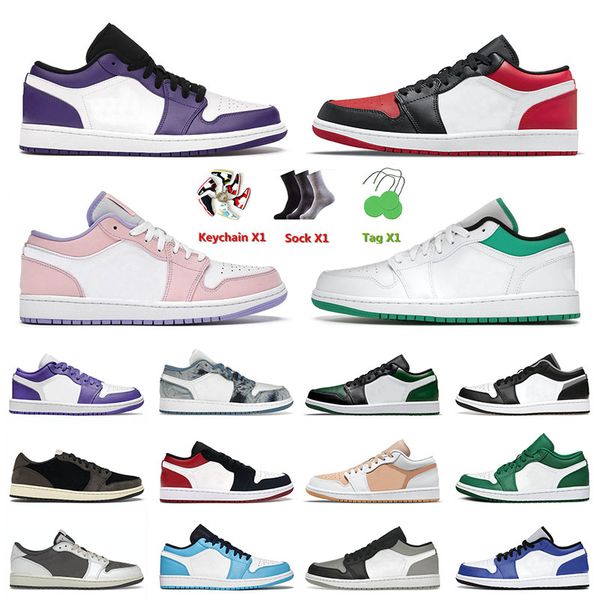 

mens basketball shoes jumpman 1 1s court purple arcitc punch lucky green shadow toe ts x reverse mocha low cial twist jorden sneakers