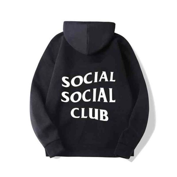 

fleece sports hoodie sweater antii social men's298f, Black