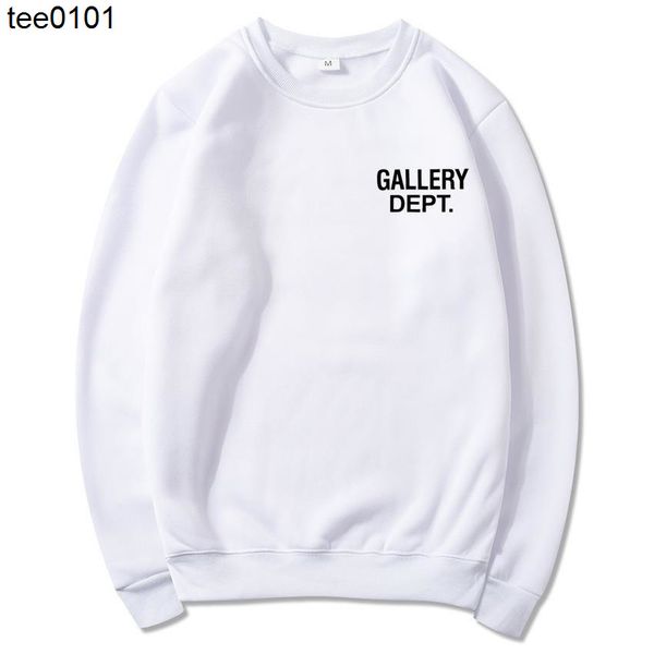 

gary dept fashion hoodie letter printed fleece round neck sweater men's and women's high street loose fashion brand sweater, Black