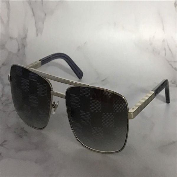 

vintage design sunglasses for men attitude 0259 metal square frame blocks uv400 lens outdoor protection eyewear with orange box241u, White;black