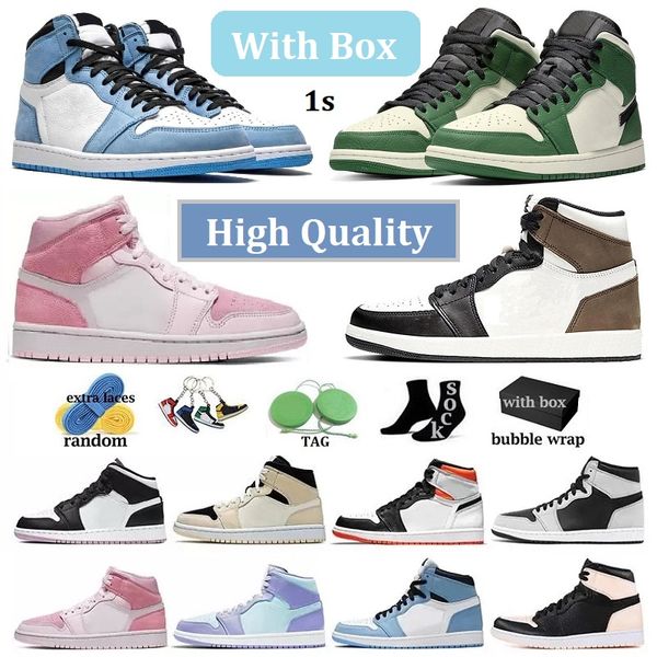 

basketball shoes spots shoe university blue grey fog black white shadow college dark forbidden unc gray jumpman 1s with box 2022 1 high og