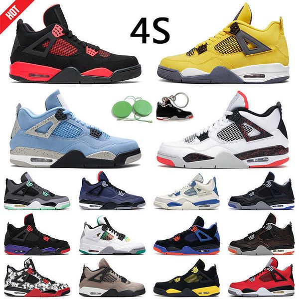 

jumpman 4 retro nostalgia basketball shoe 4s university blue taupe haze white cement mens trainer outdoor sports sneakers