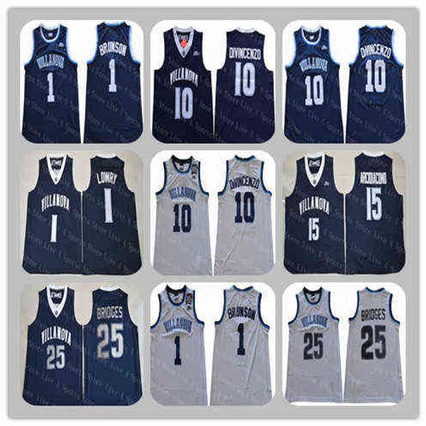 

men's t shirt villanova wildcats jersey jalen brunson 10 divincenzo 25 mikal bridges 2 jenkins 3 hart 1 kyle lowry 15 arcidiacono, White;black