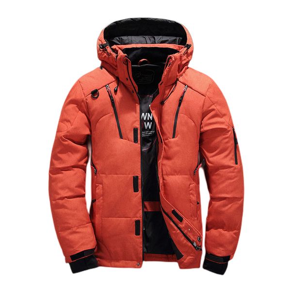 

2022 new waterproof north winter down jacket men hoodied parka men warm coat man thicken zipper mens jackets 1987, Black