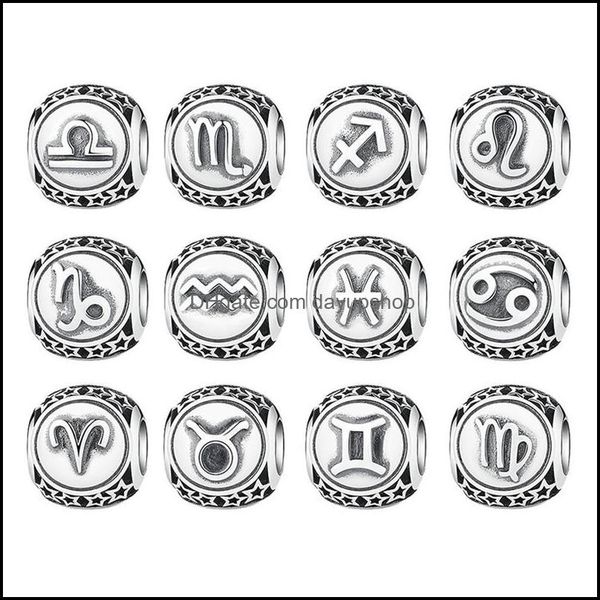 

silver whole pandora vintage 925 sterling sie aquarius star sign zodiac beads charms fit bme bracelets diy twee constellations333n dr dhmyb, Black