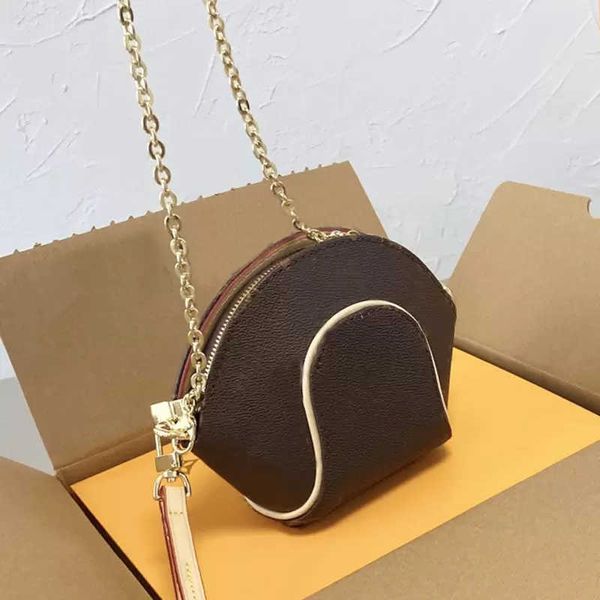 

2022 shell bag fashion handbag purse classic old flower shoulder bags pearl chain crossbody bag cross body mini hand bag coin purse