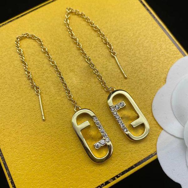 

18k gold plated stud luxury geometric famous pearl women classic cute crystal rhinestone letters earring wedding party jewelry gift, Golden;silver