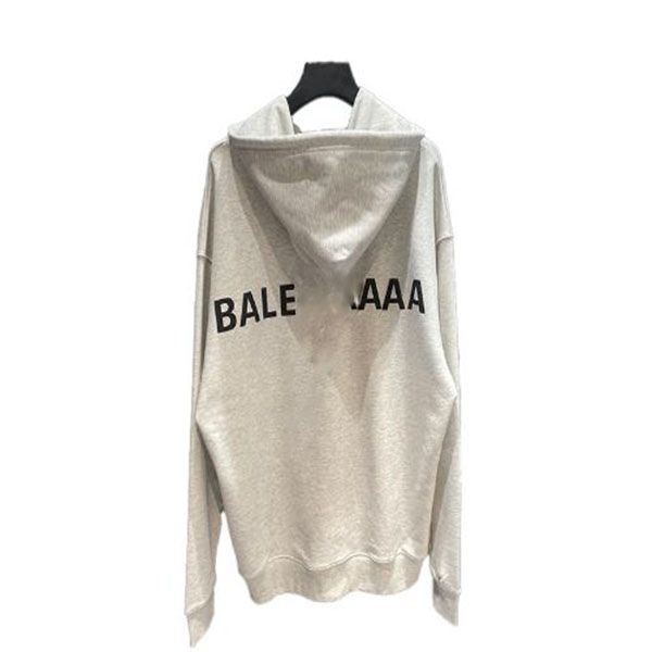 

front and back printed terry hoodie autumn tide brand sweater men's solid color printed pullover jacket, Black