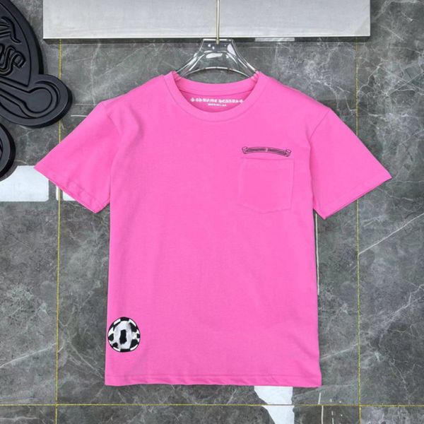 

mens luxury brand t shirts ch fashion man tees sanskrit letter t-shirt summer horseshoe flower cross short sleeve designer tshirts hip hop s, White;black