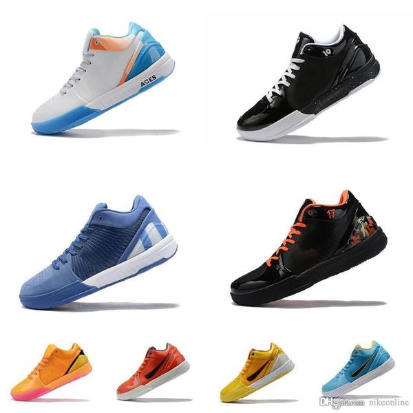 

mens kbs mamba 4 protro basketball shoes lebron 19 zk4 bryants iv sneakers undftd red yellow purple blue black white kb4 tennis wi273b