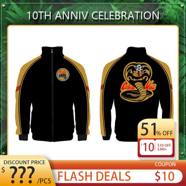 

womens mens hoodie sweatshirt uality cobra embroidery loose cotton m-5xl, Black
