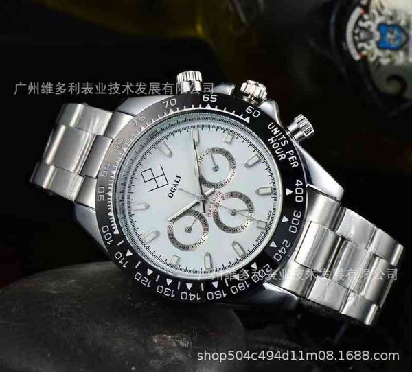 

luxury mechanical watch for menpanda ceramic ring daytonaess fully automatic waterproof luminous 316 steel strip men's, Slivery;black