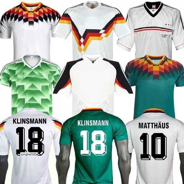 

jersey gemany retro version soccer jerseys 1990 1994 2014 1998 vintage camisa de futebol classic klinsmann matthias home shirt kalkbrenner j, Black